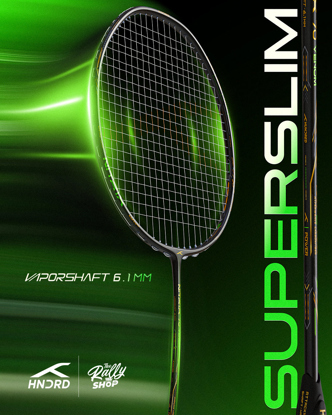 Hundred Nitrix 70 Venom Badminton Racket