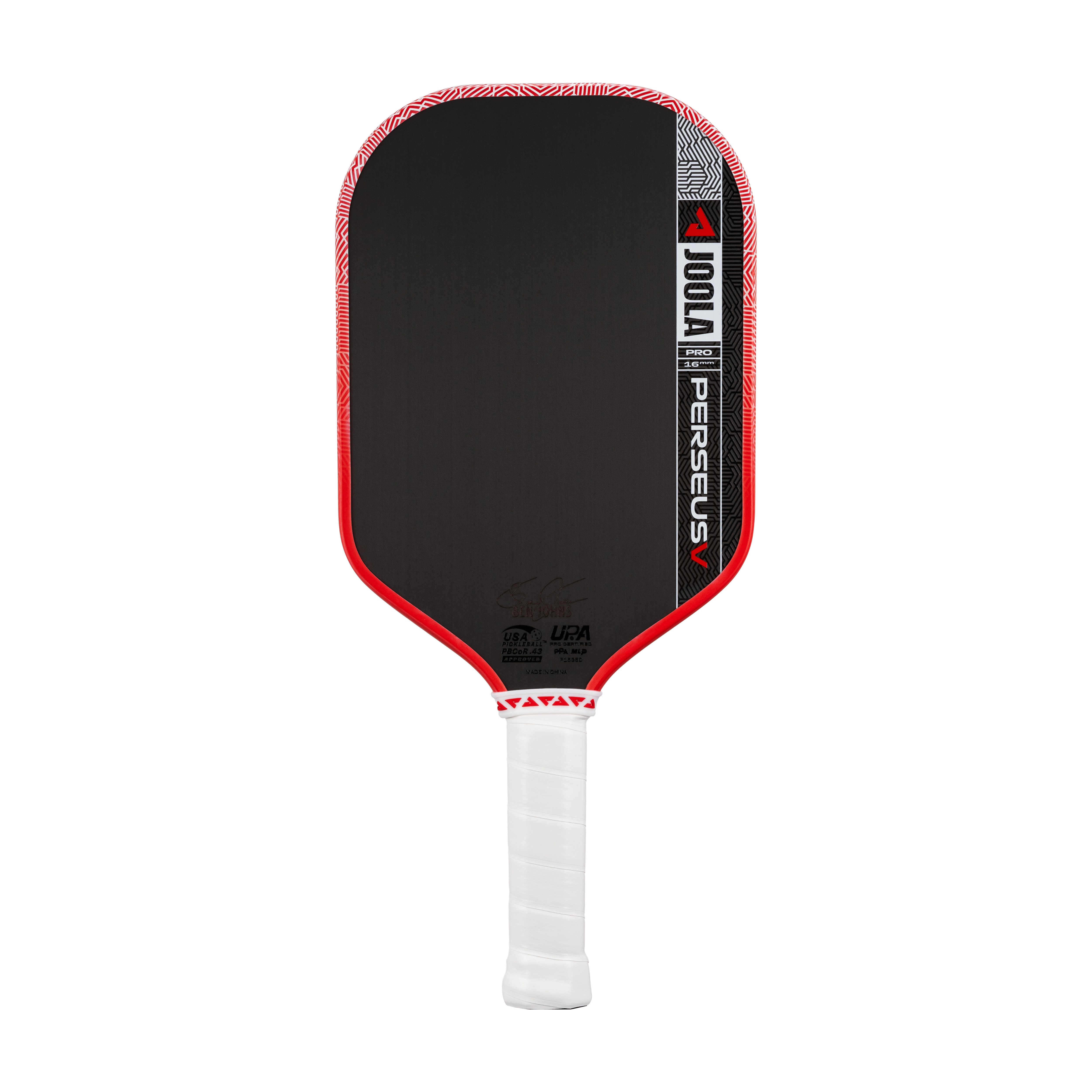 JOOLA Ben Johns PERSEUS Pro V 16mm Pickleball Paddle (Blaze Red)