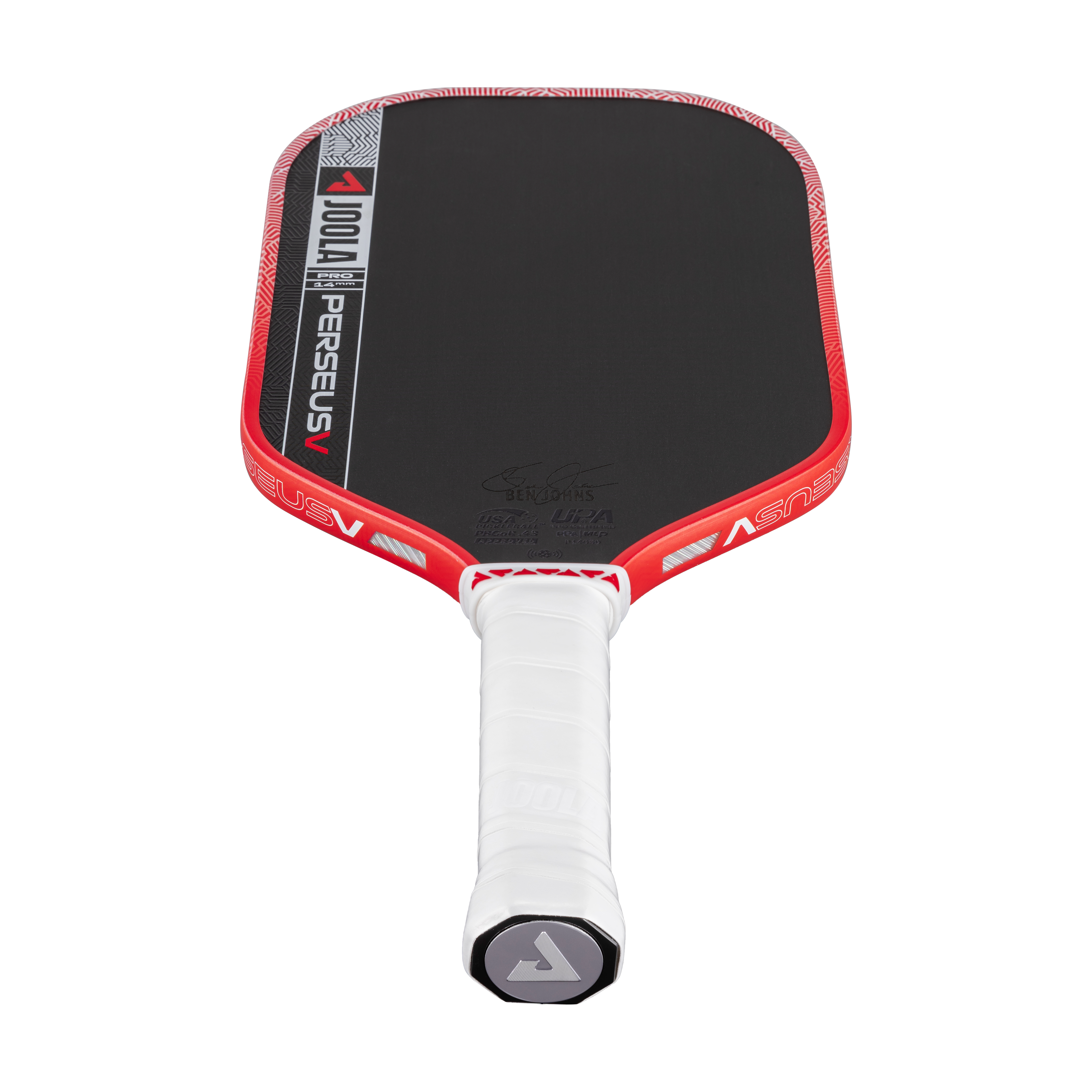 JOOLA Ben Johns PERSEUS Pro V 14mm Pickleball Paddle (Blaze Red)