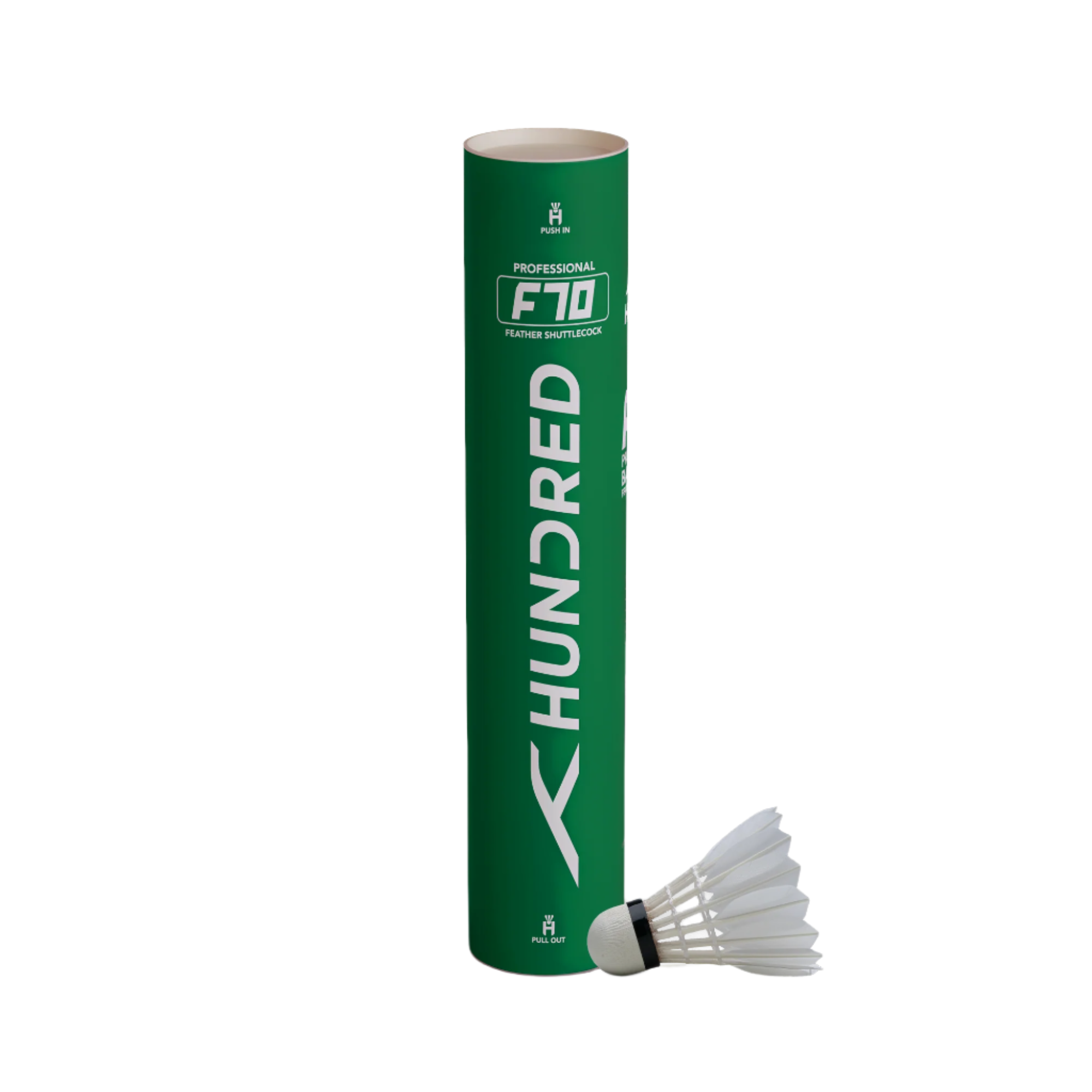 Hundred F70 Feather Badminton Shuttles (10 Shuttles)