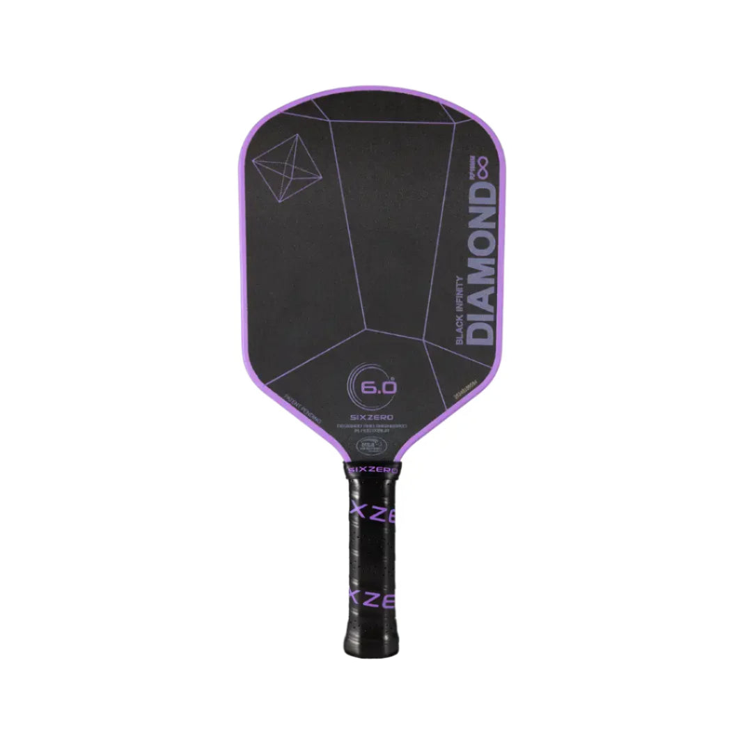 Six Zero Infinity Edgeless Black Diamond Power (16mm) Pickleball Paddle