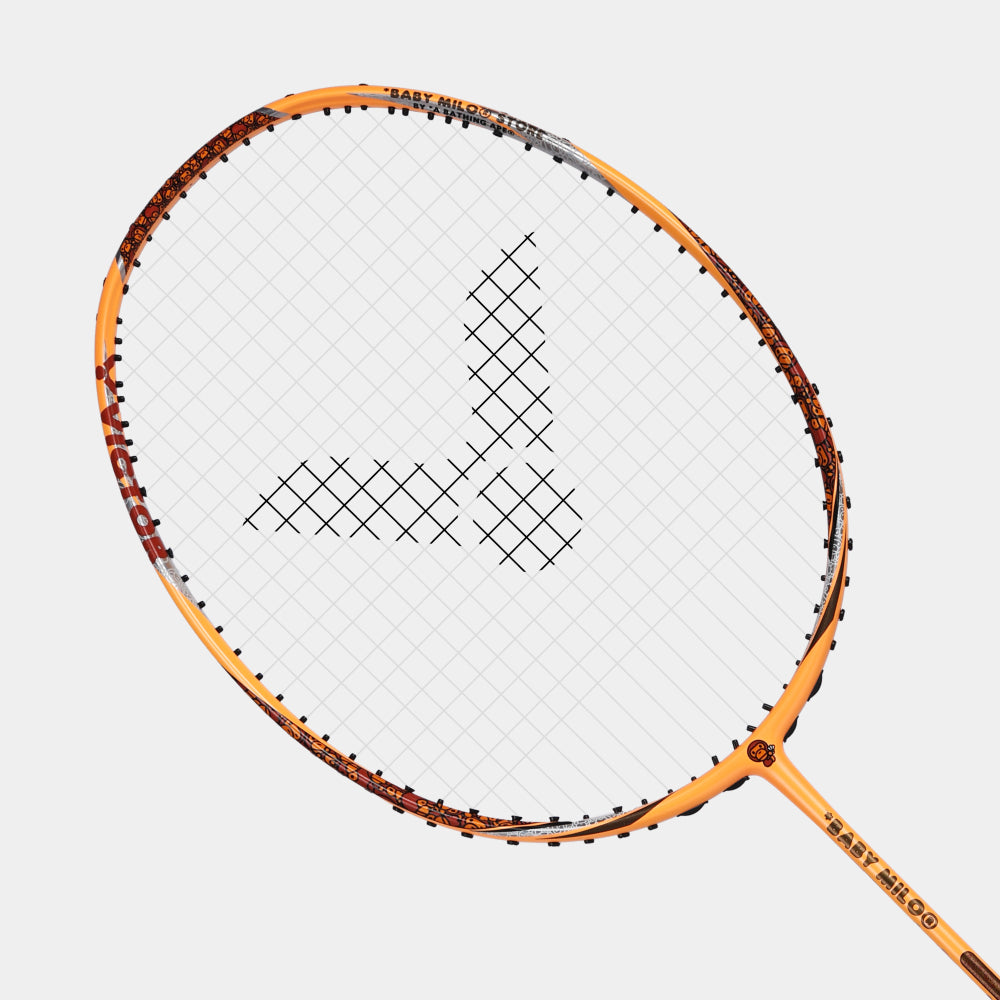 Victor X Baby Milo Store Auraspeed Racket ARS-BABY-MILO-O Badminton Racket (Milo Orange)