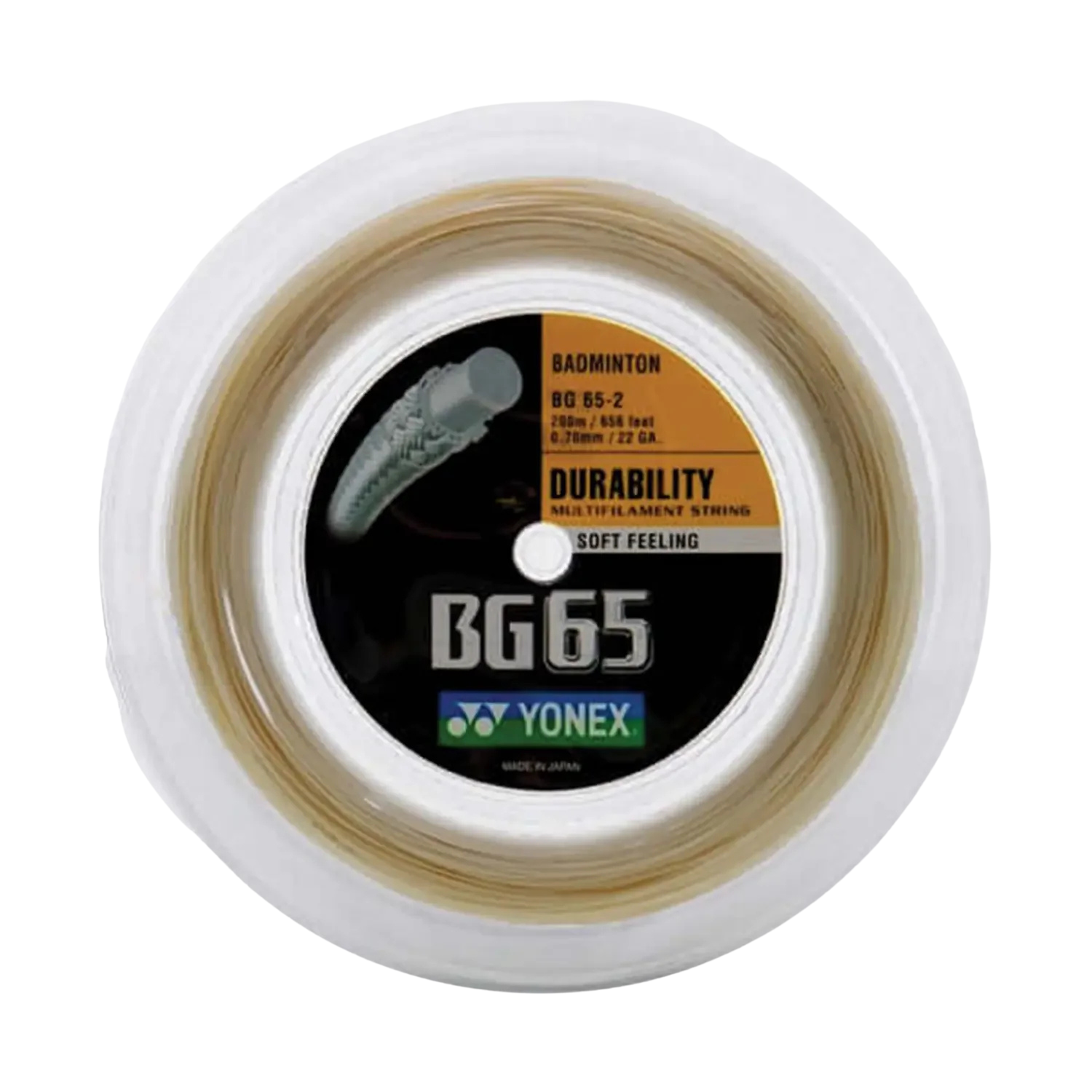 Yonex BG65 Badminton String (200m Reel)