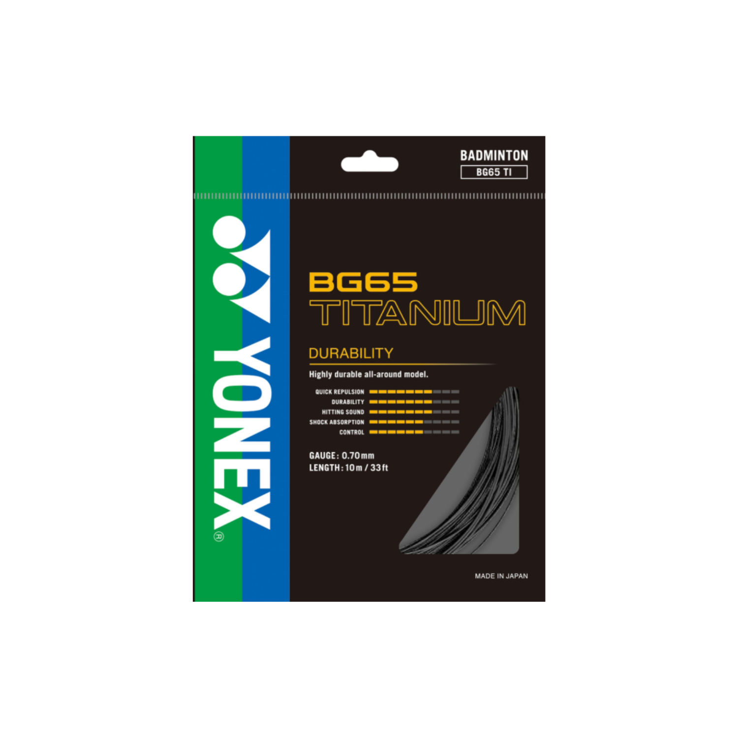 Yonex BG65 TITANIUM Badminton String (Single Pack)