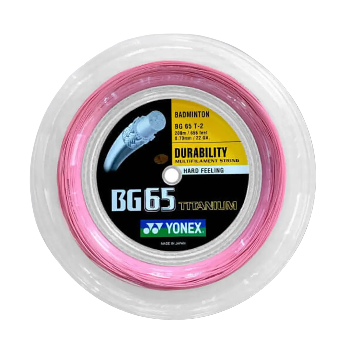 Yonex BG65 TITANIUM Badminton String (200m Reel)