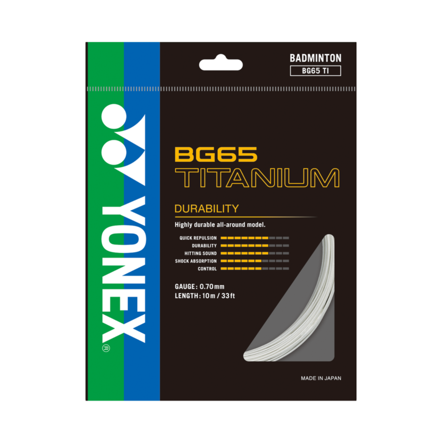 Yonex BG65 TITANIUM Badminton String (Single Pack)