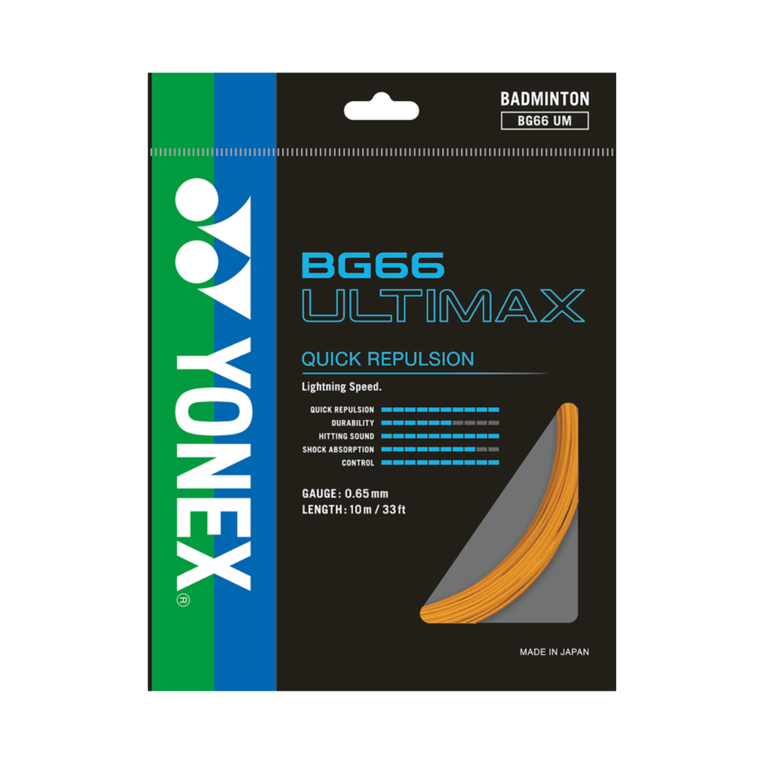Yonex BG66 ULTIMAX Badminton String (Single Pack)