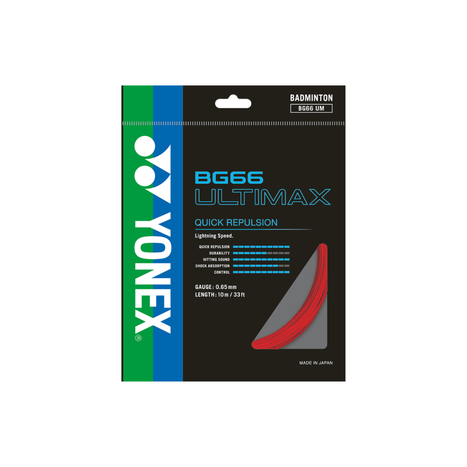 Yonex BG66 ULTIMAX Badminton String (Single Pack)
