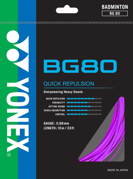 Yonex BG80 Badminton String (Single Pack)