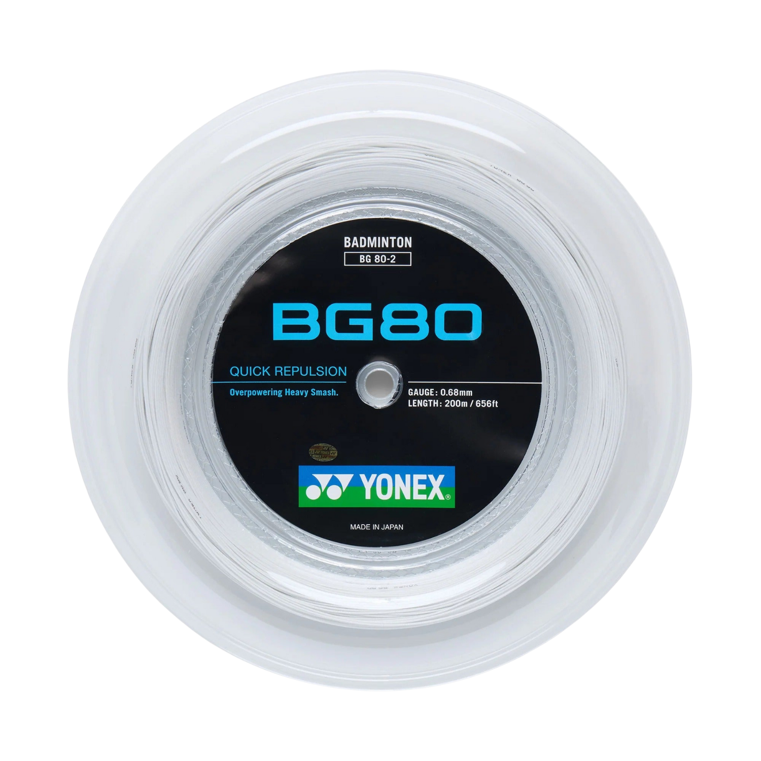 Yonex BG80 Badminton String (200m Reel)