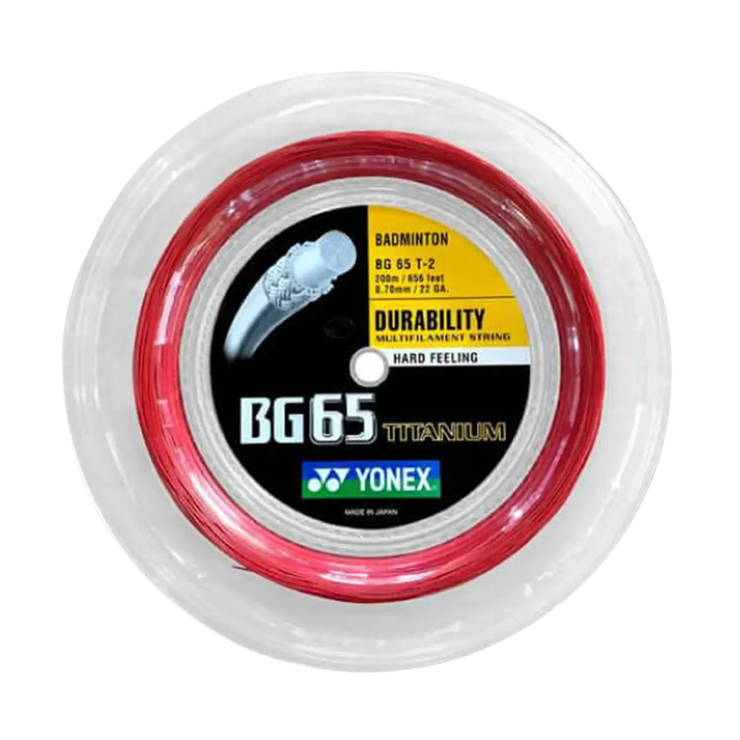 Yonex BG65 TITANIUM Badminton String (200m Reel)