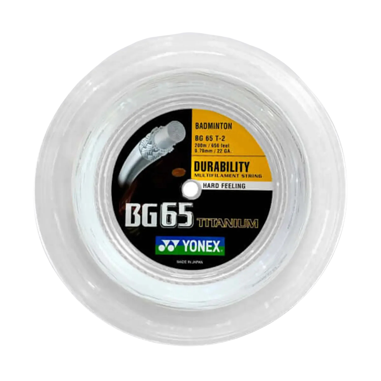 Yonex BG65 TITANIUM Badminton String (200m Reel)