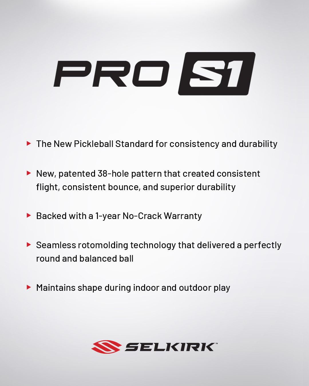 Selkirk Pro S1 Pickleball (12 Pack)