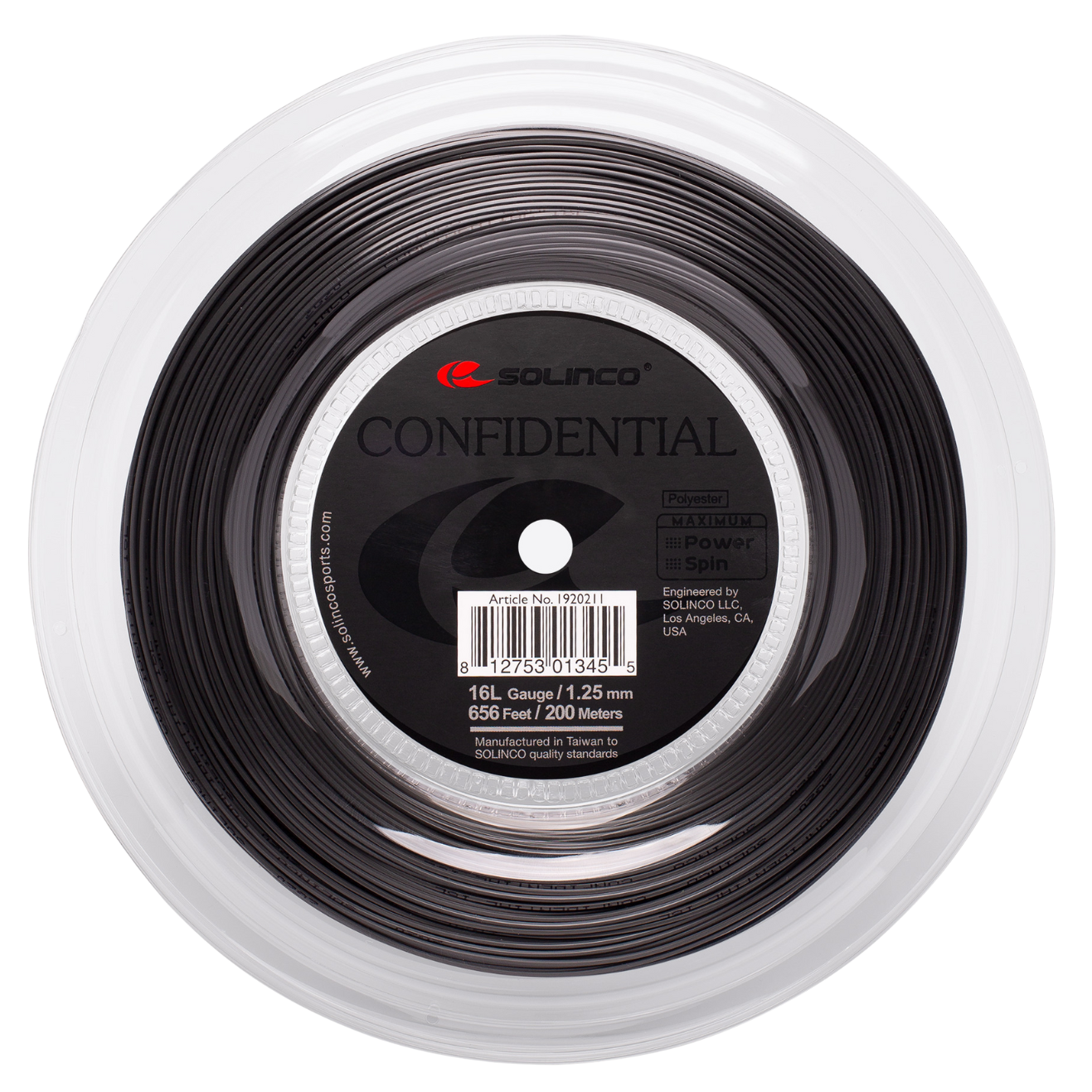 Solinco Confidential Tennis String (200m Reel)