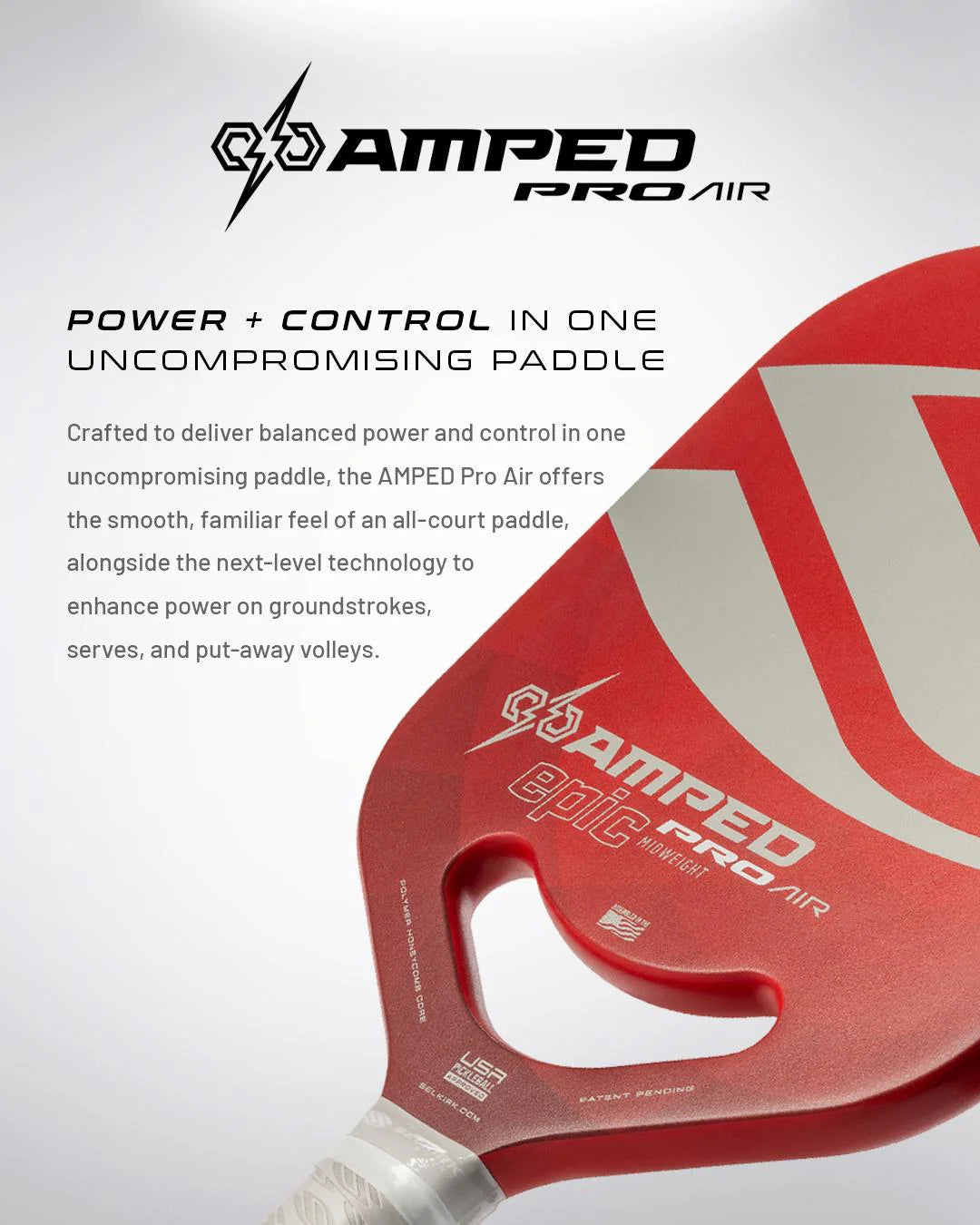 Selkirk AMPED Pro Air - Epic Pickleball Paddle