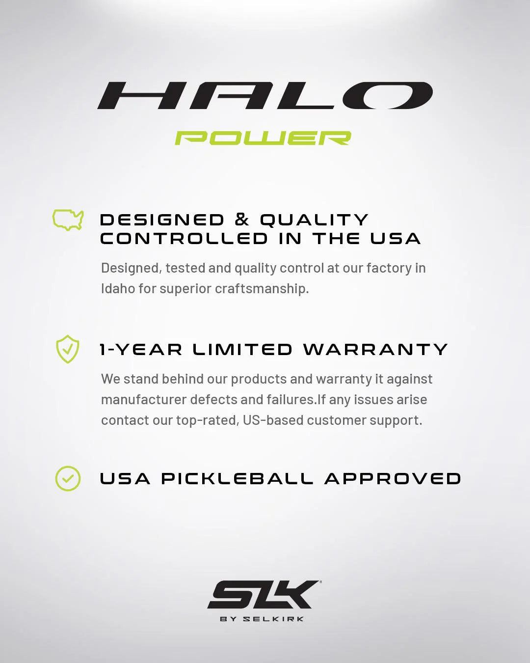 Selkirk SLK HALO Power - XL Pickleball Paddle