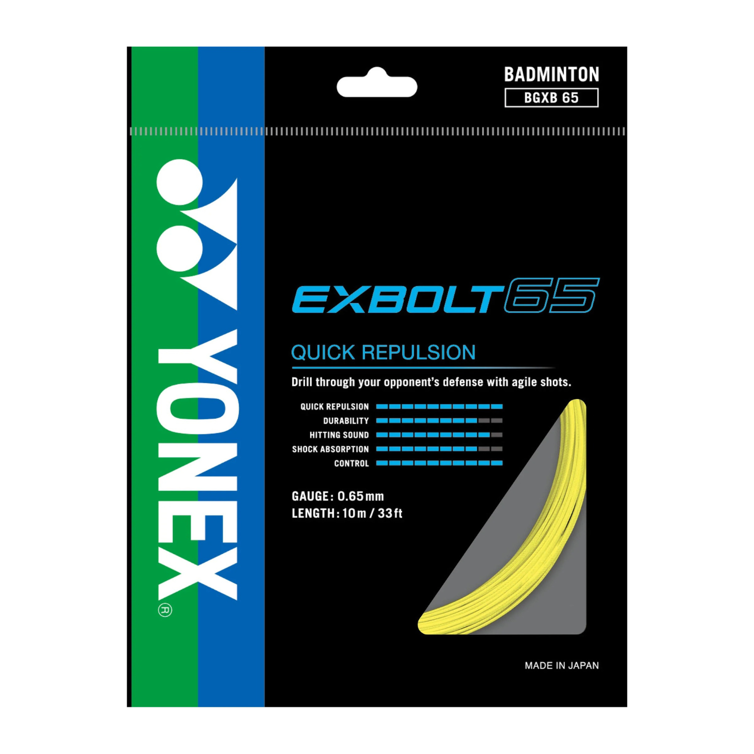 Yonex EXBOLT 65 Badminton String (Single Pack)