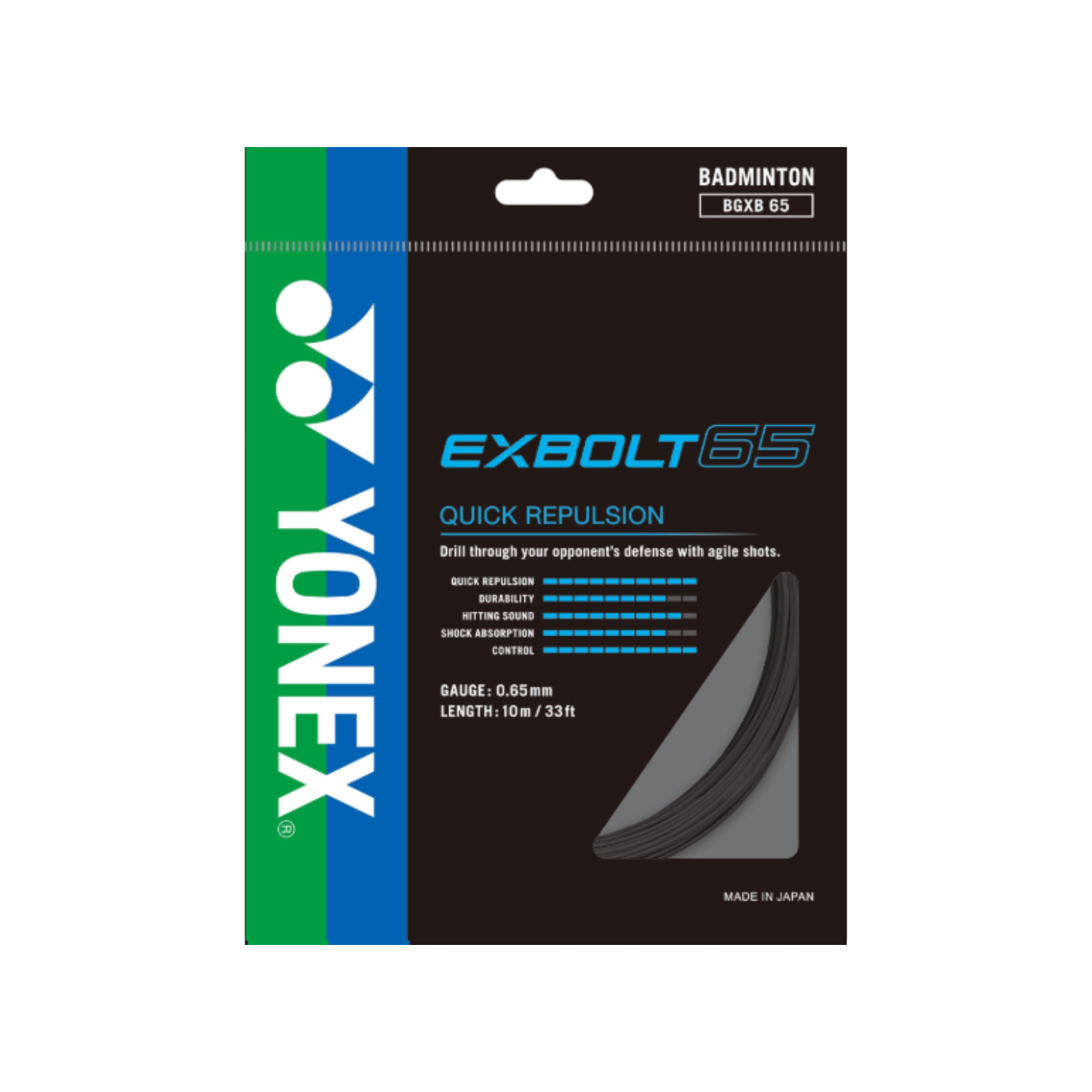 Yonex EXBOLT 65 Badminton String (Single Pack)