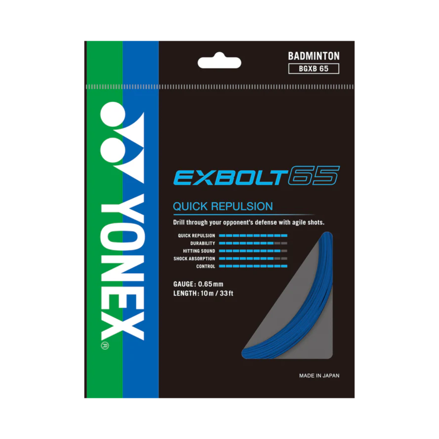 Yonex EXBOLT 65 Badminton String (Single Pack)