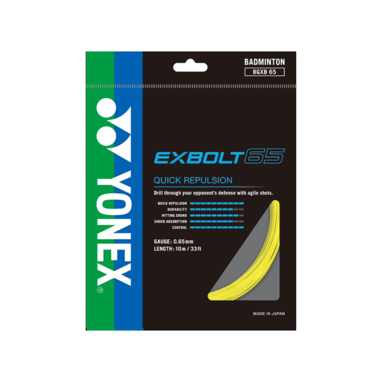 Yonex EXBOLT 65 Badminton String (Single Pack)