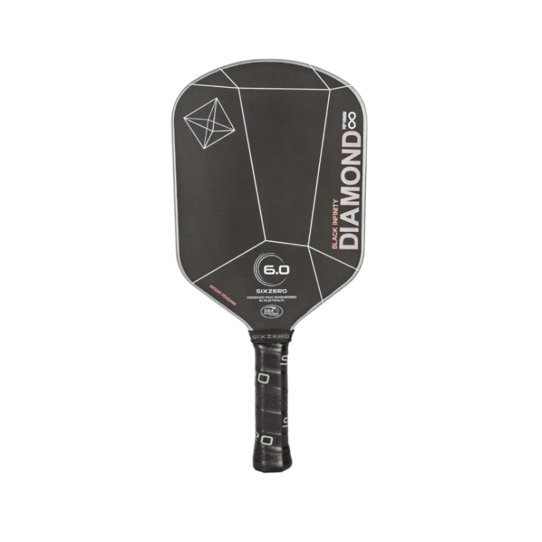 Six Zero Infinity Edgeless Black Diamond Power (16mm) Pickleball Paddle
