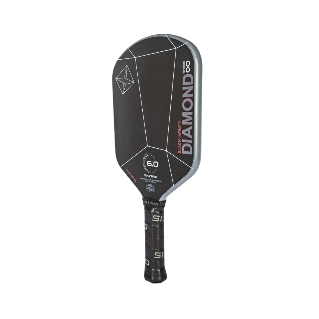 Six Zero Infinity Edgeless Black Diamond Power (16mm) Pickleball Paddle