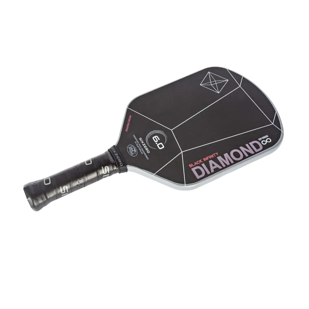 Six Zero Infinity Edgeless Black Diamond Power (16mm) Pickleball Paddle