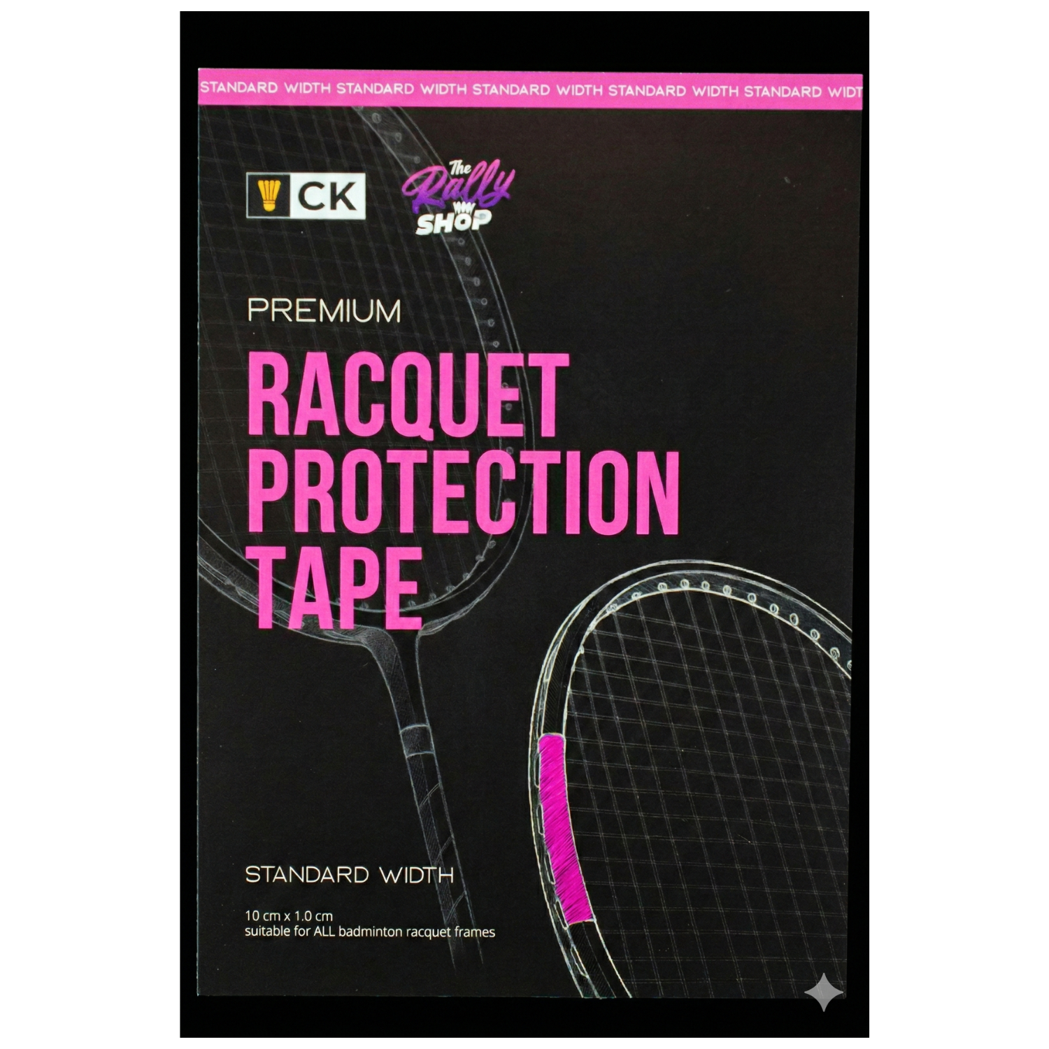 The Rally Shop X CK Yew Premium Badminton Racket Protection Tape (Standard Width)