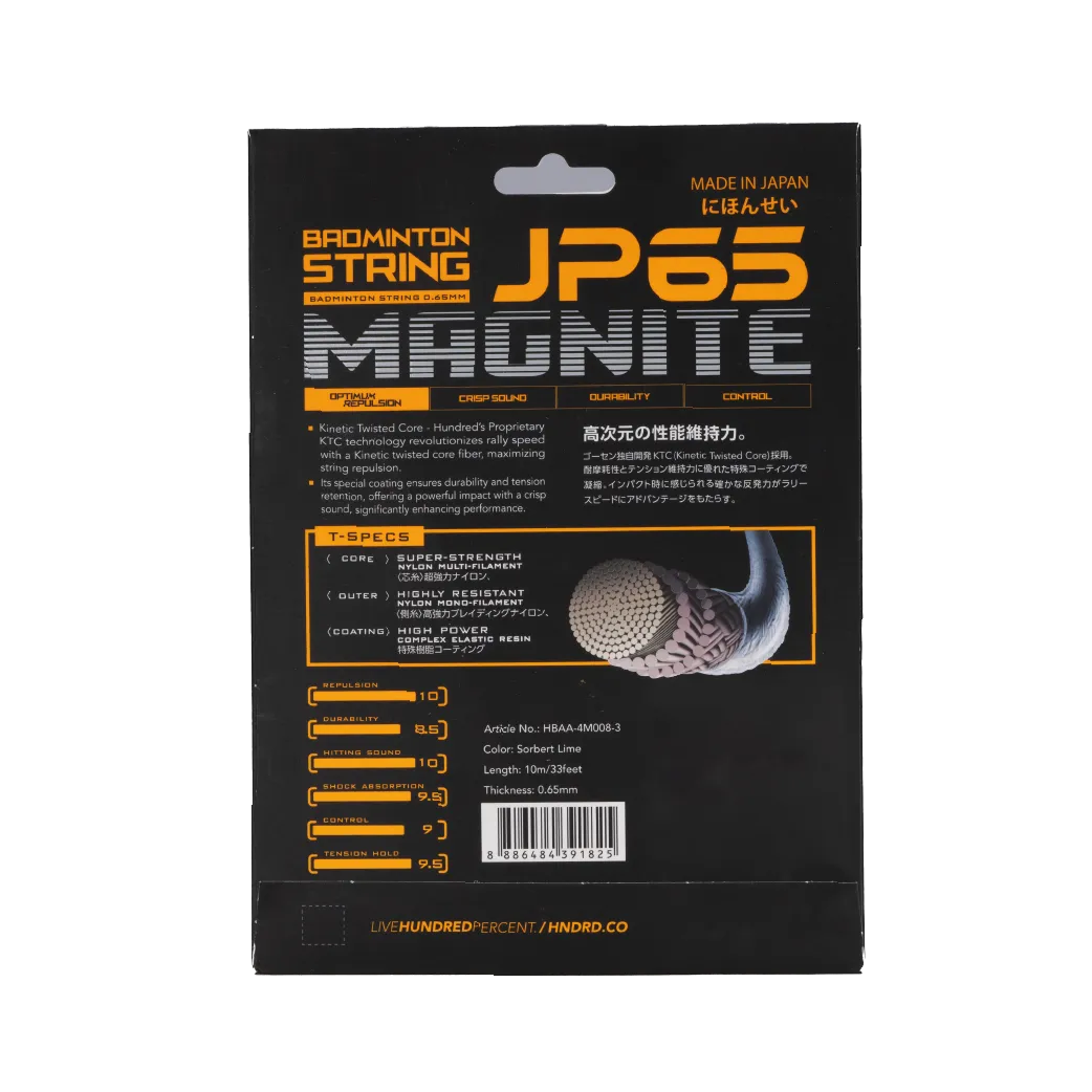 Hundred JP65 Magnite Badminton String (Single Pack)