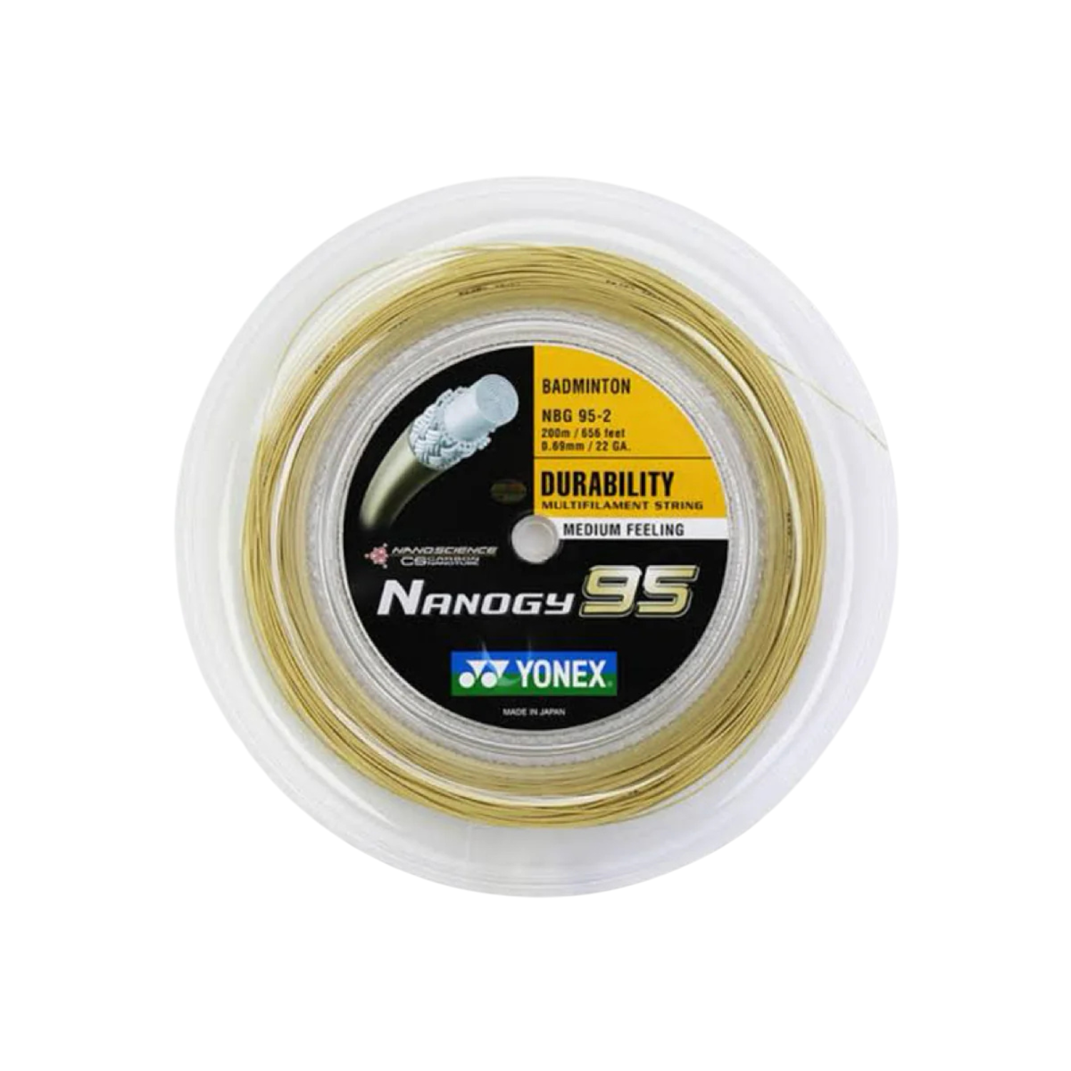 Yonex NANOGY 95 Badminton String (200m Reel)