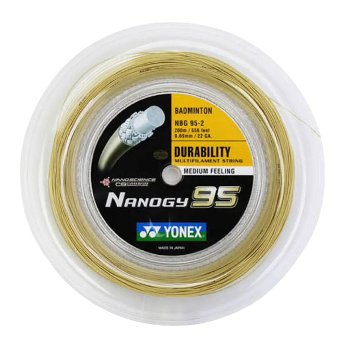 Yonex NANOGY 95 Badminton String (200m Reel)