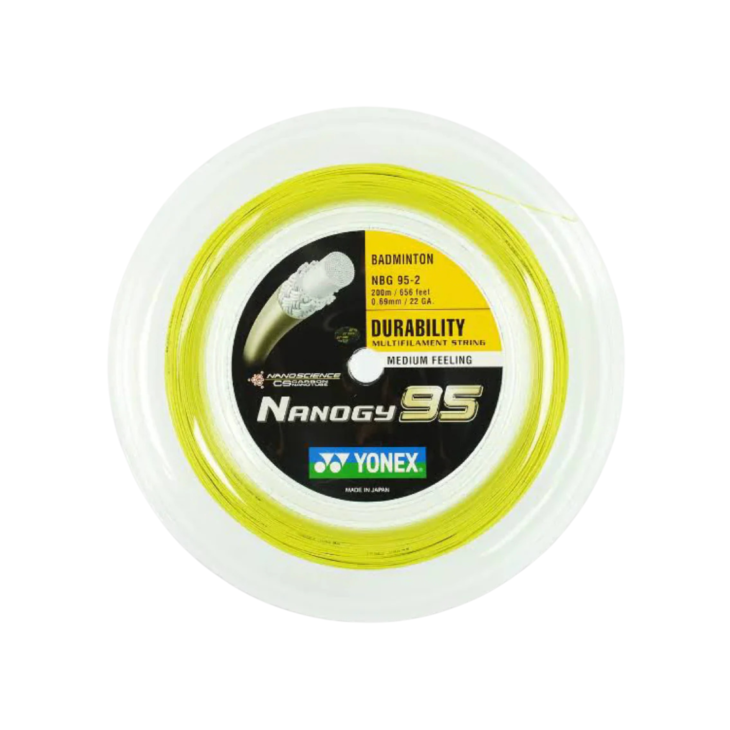 Yonex NANOGY 95 Badminton String (200m Reel)
