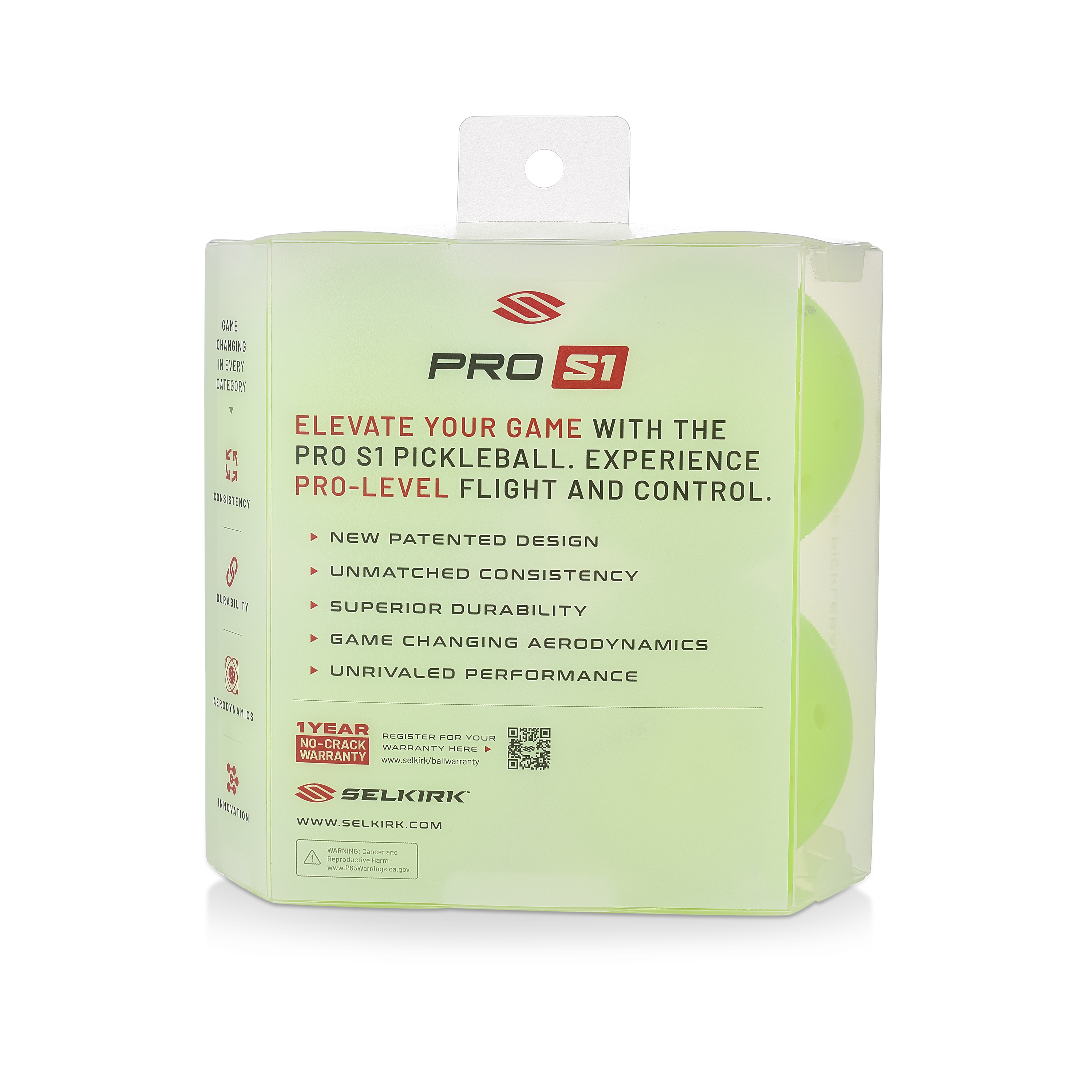 Selkirk Pro S1 Pickleball (4 Pack)