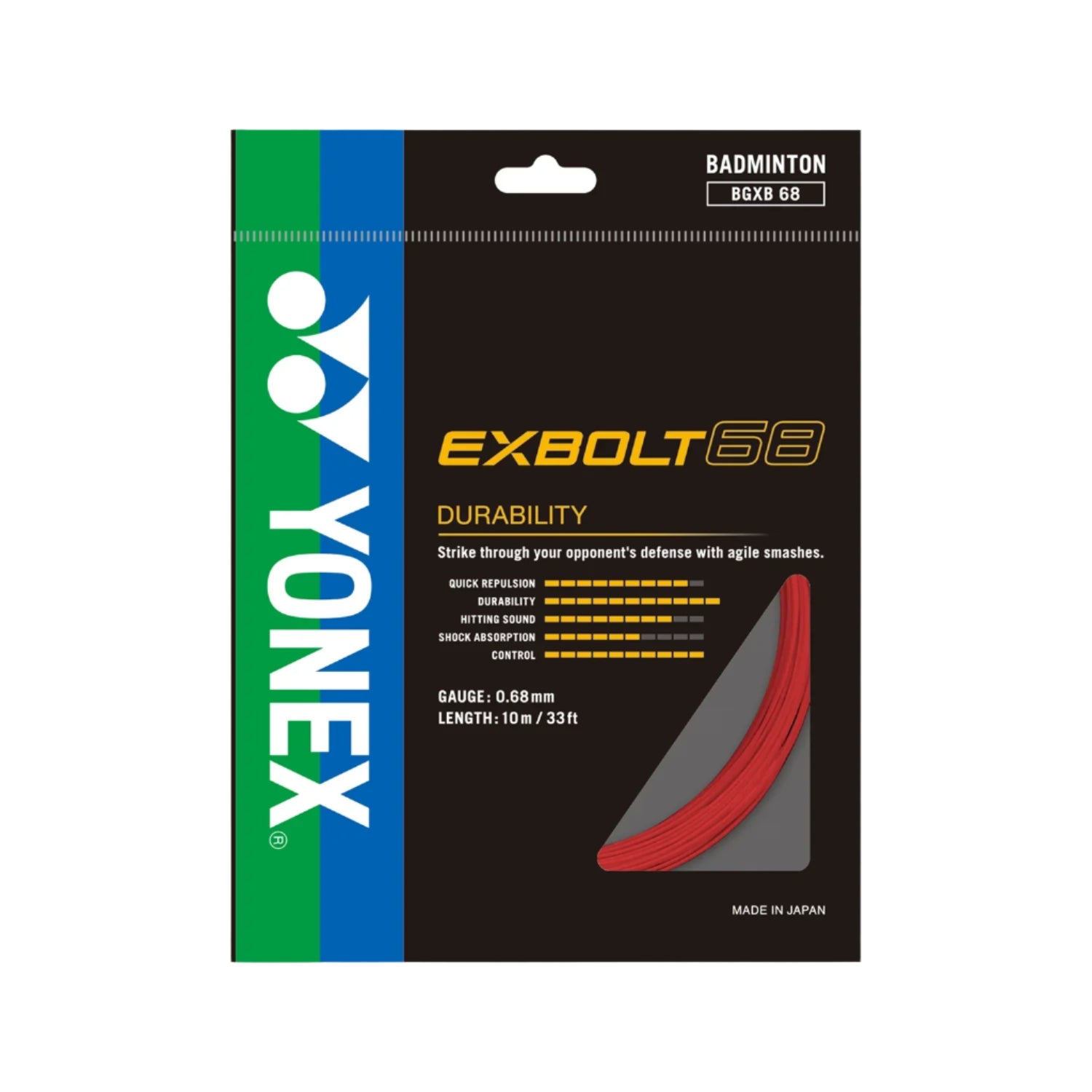 Yonex EXBOLT 68 Badminton String (Single Pack)