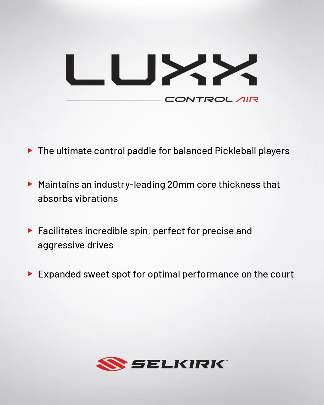 Selkirk LUXX Control Air - Invikta - Jack Sock Signature Pickleball Paddle