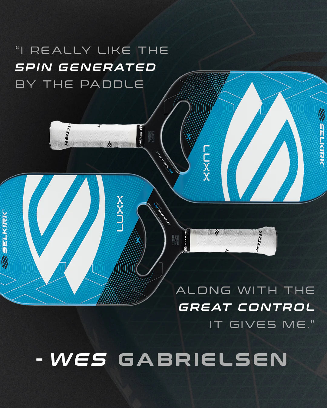 Selkirk LUXX Control Air - Invikta - Jack Sock Signature Pickleball Paddle