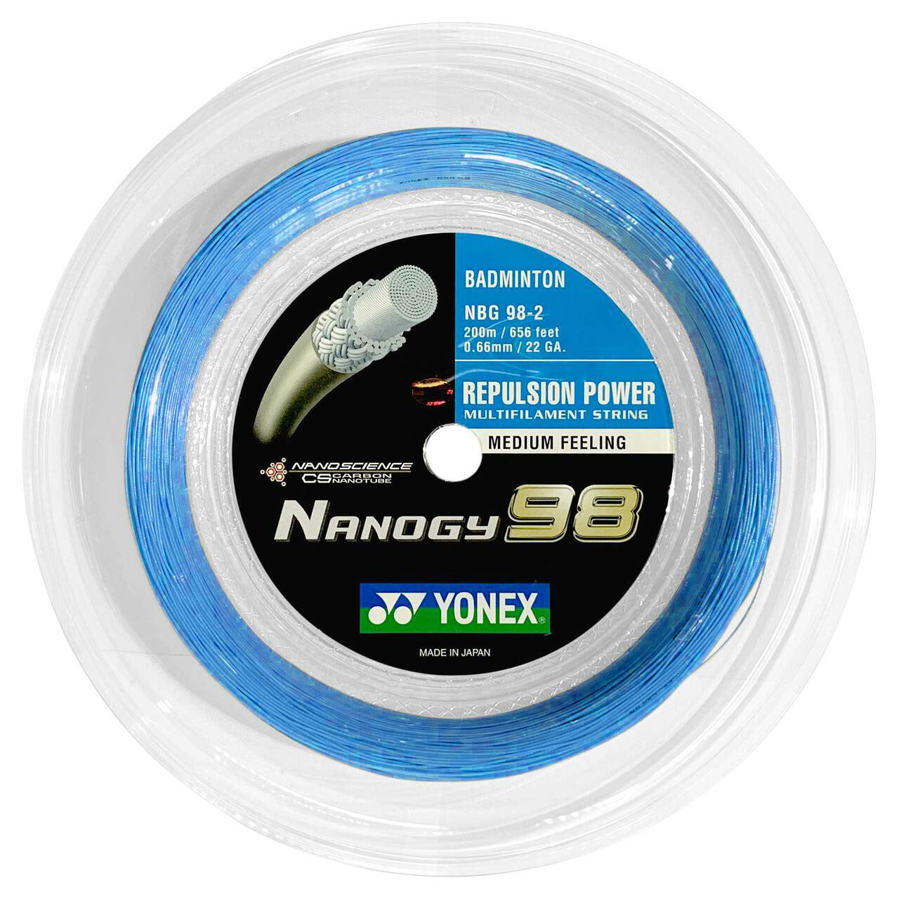 Yonex NANOGY 98 Badminton String (200m Reel)