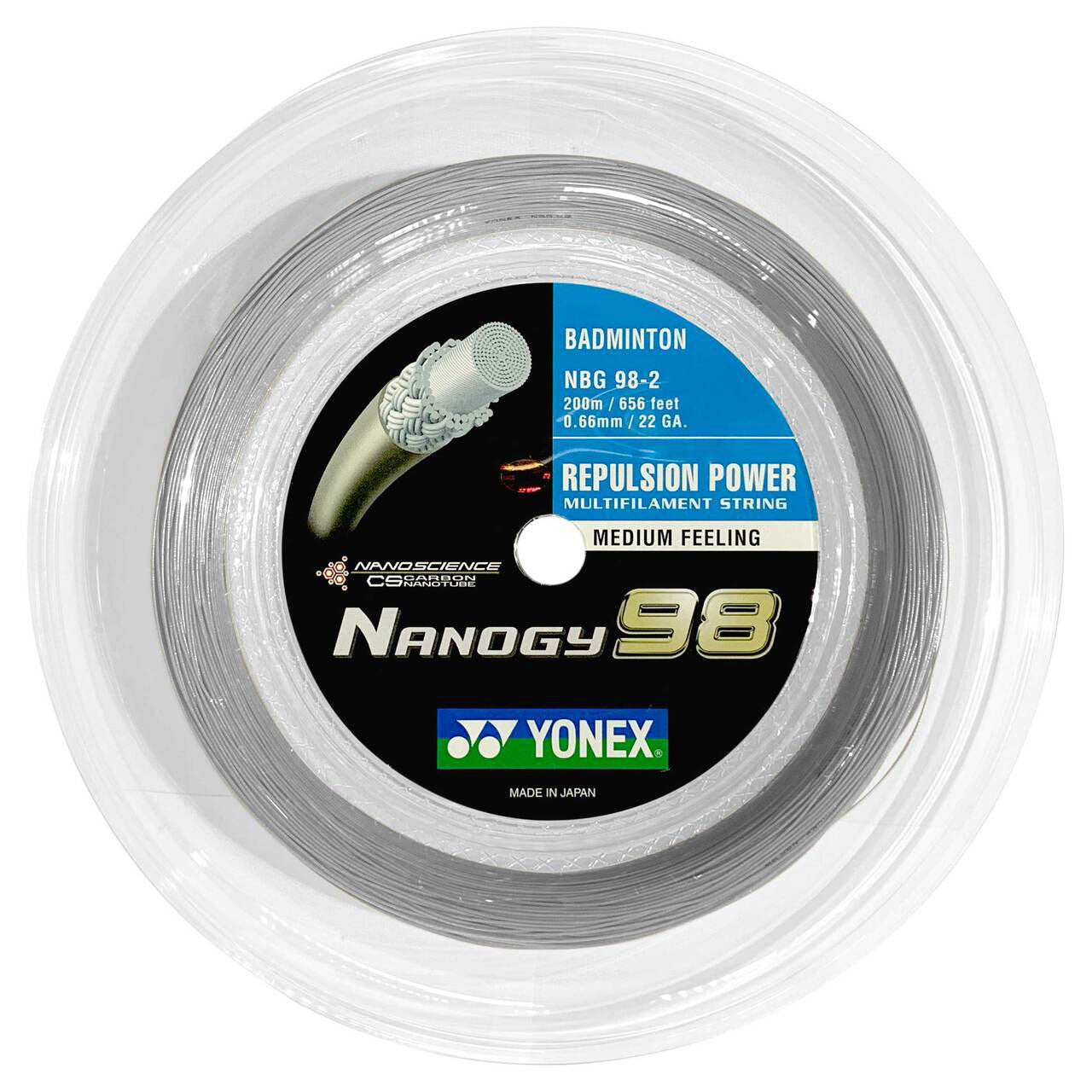 Yonex NANOGY 98 Badminton String (200m Reel)