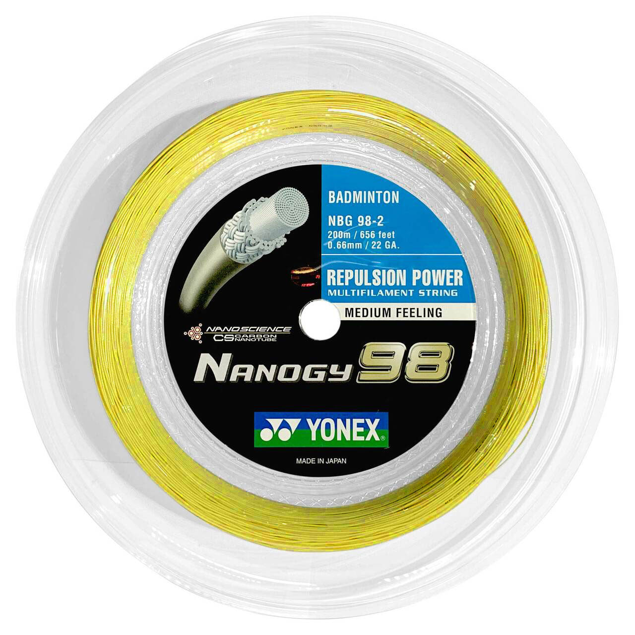 Yonex NANOGY 98 Badminton String (200m Reel)