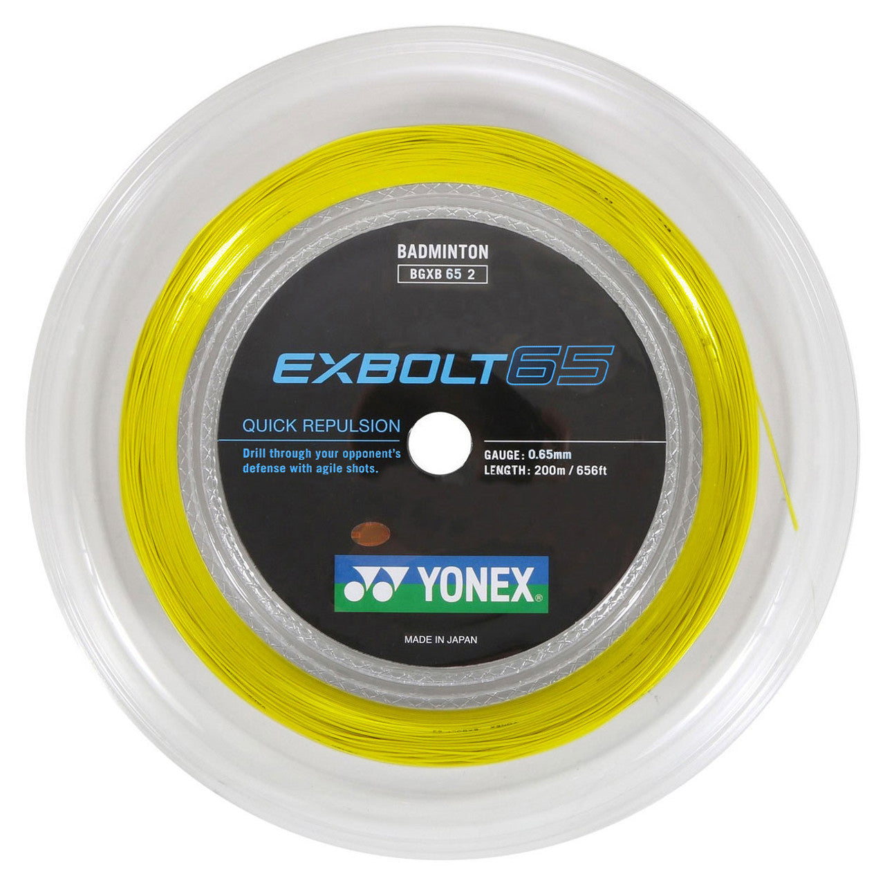 Yonex EXBOLT 65 Badminton String (200m Reel)