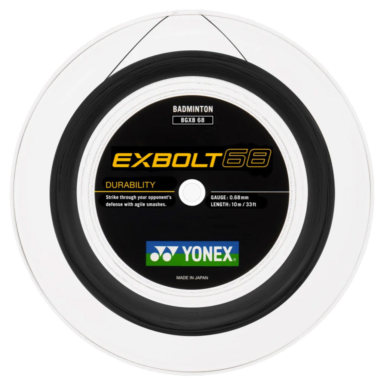 Yonex EXBOLT 68 Badminton String (200m Reel)
