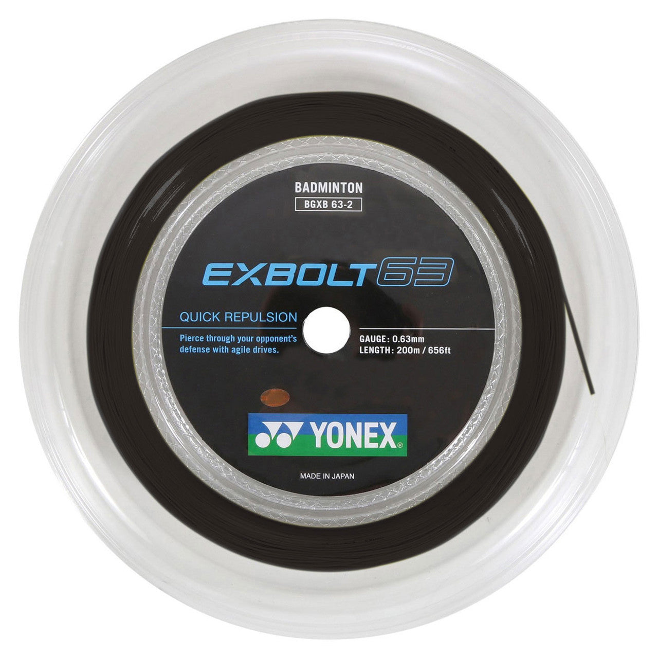 Yonex EXBOLT 63 Badminton String (200m Reel)