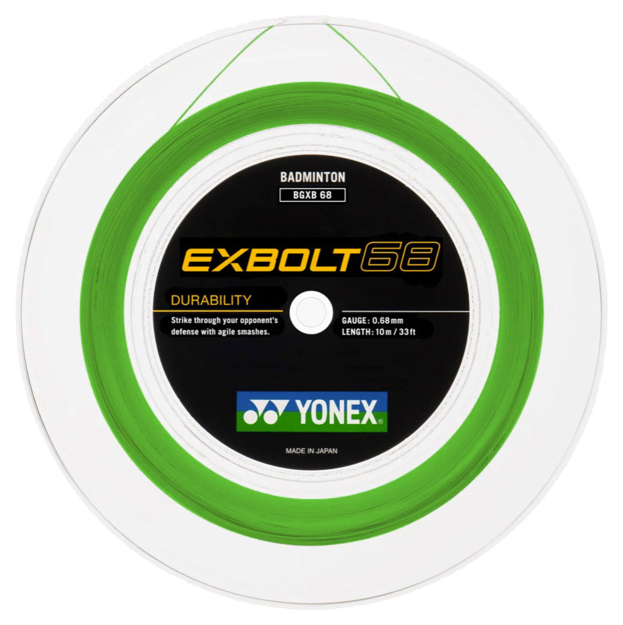 Yonex EXBOLT 68 Badminton String (200m Reel)