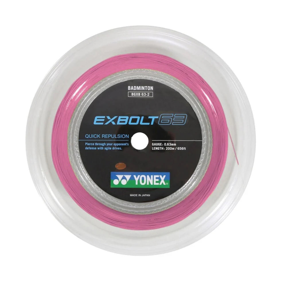 Yonex EXBOLT 63 Badminton String (200m Reel)