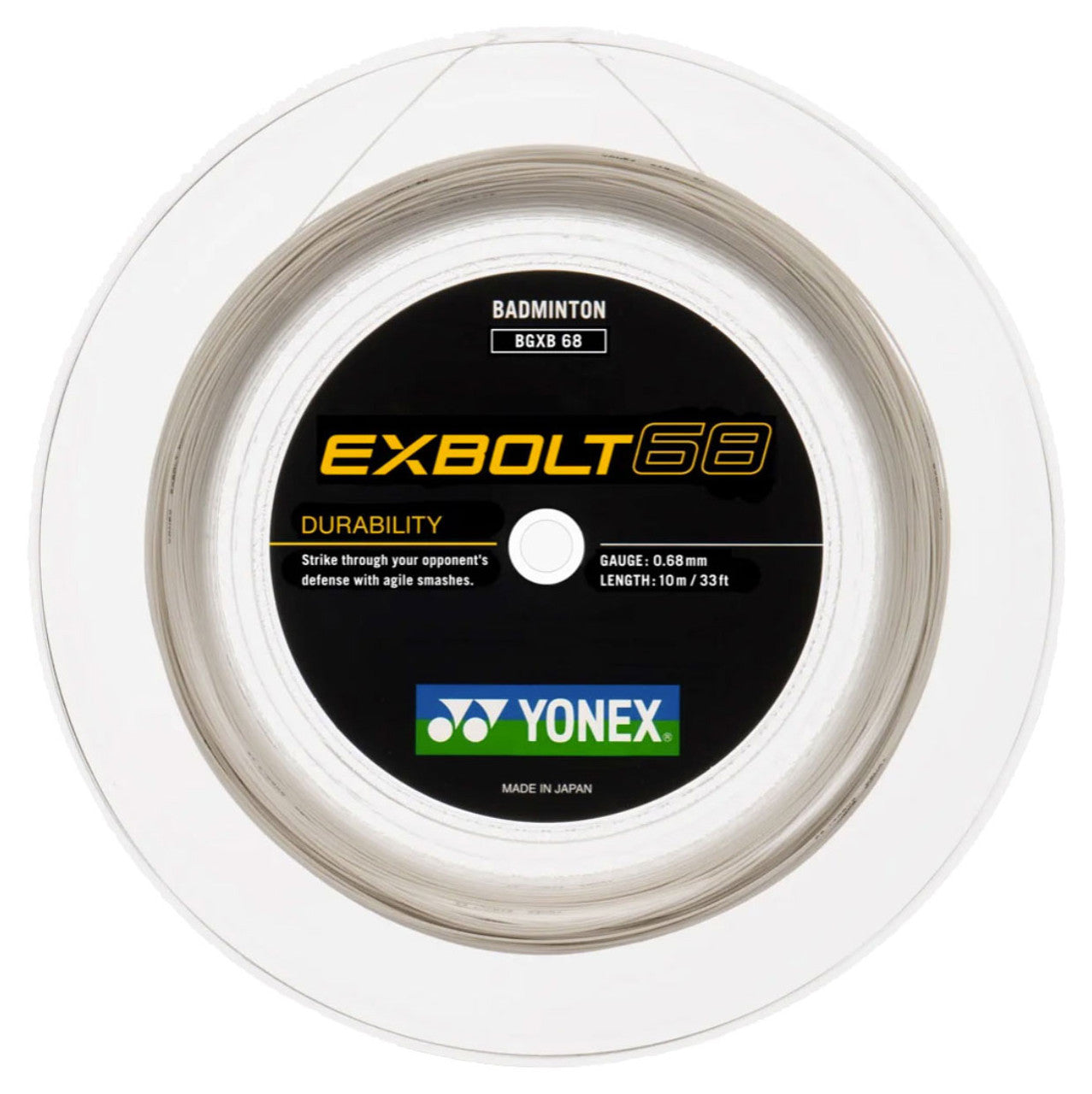 Yonex EXBOLT 68 Badminton String (200m Reel)