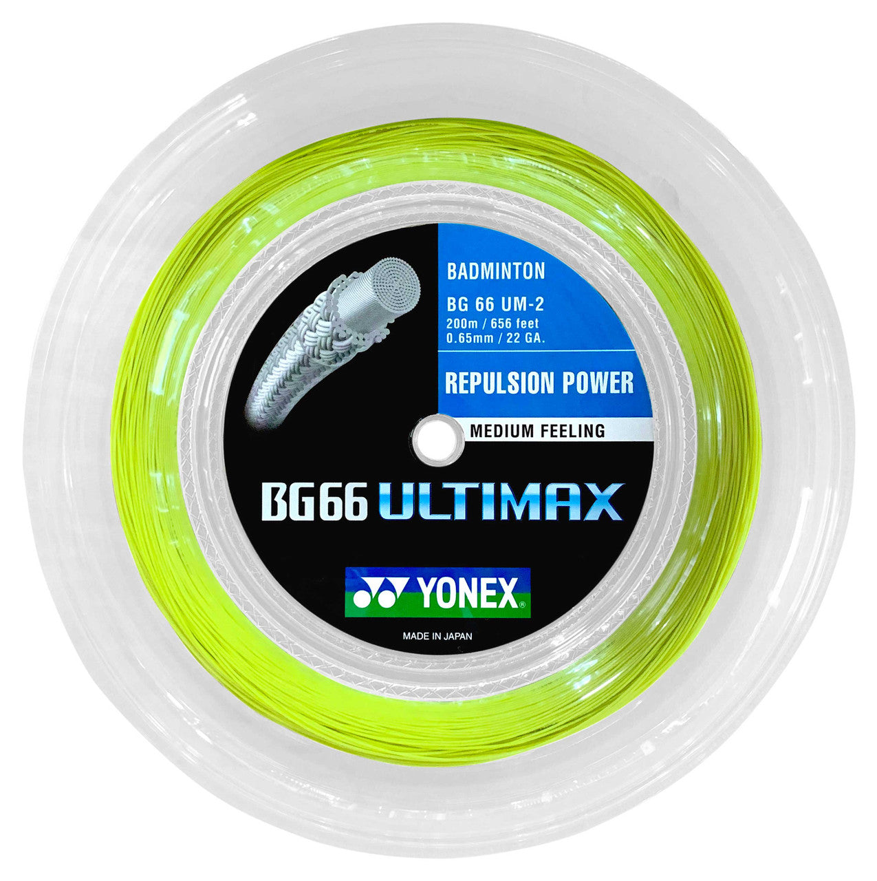 Yonex BG66 ULTIMAX Badminton String (200m Reel)