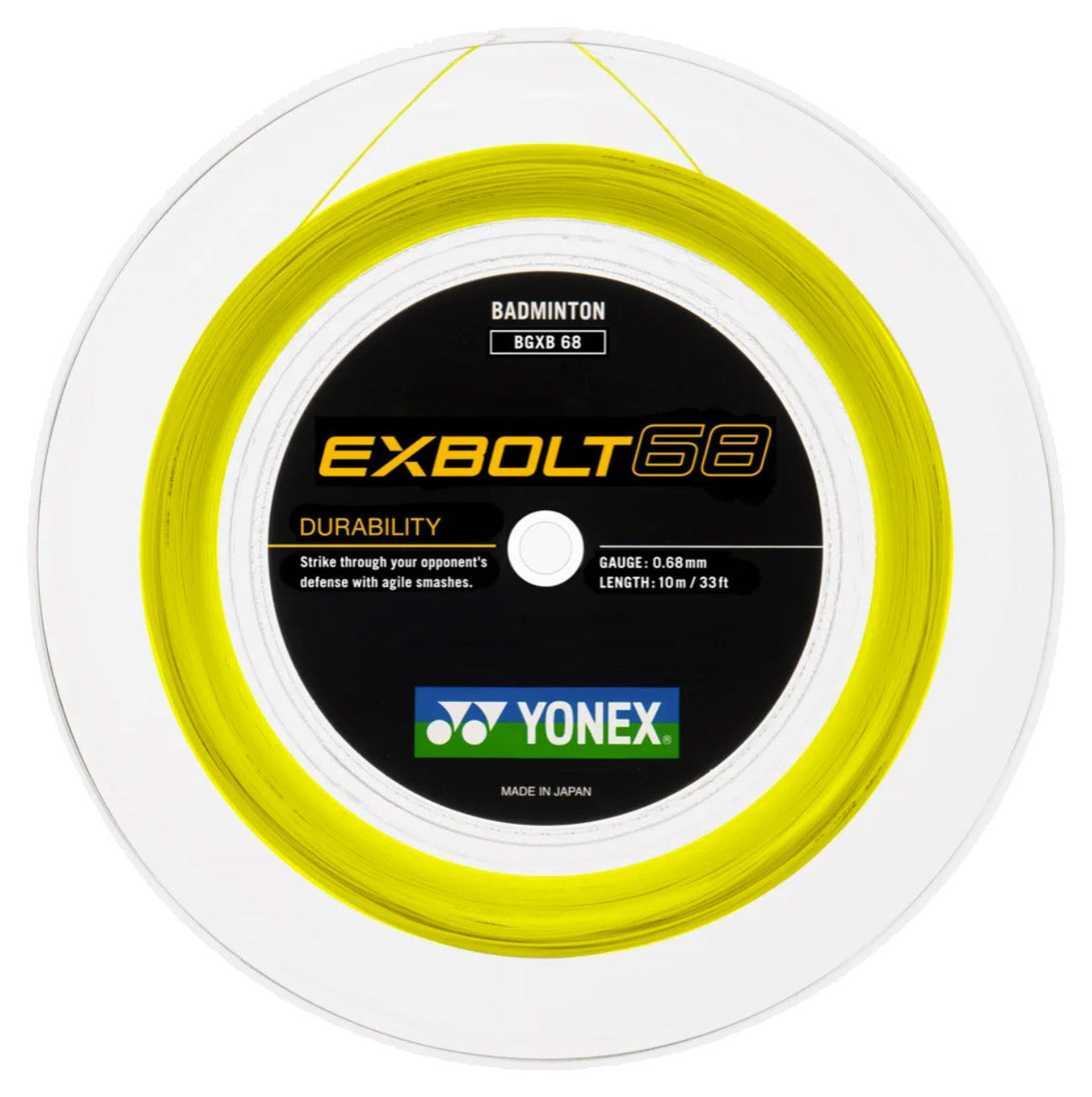 Yonex EXBOLT 68 Badminton String (200m Reel)