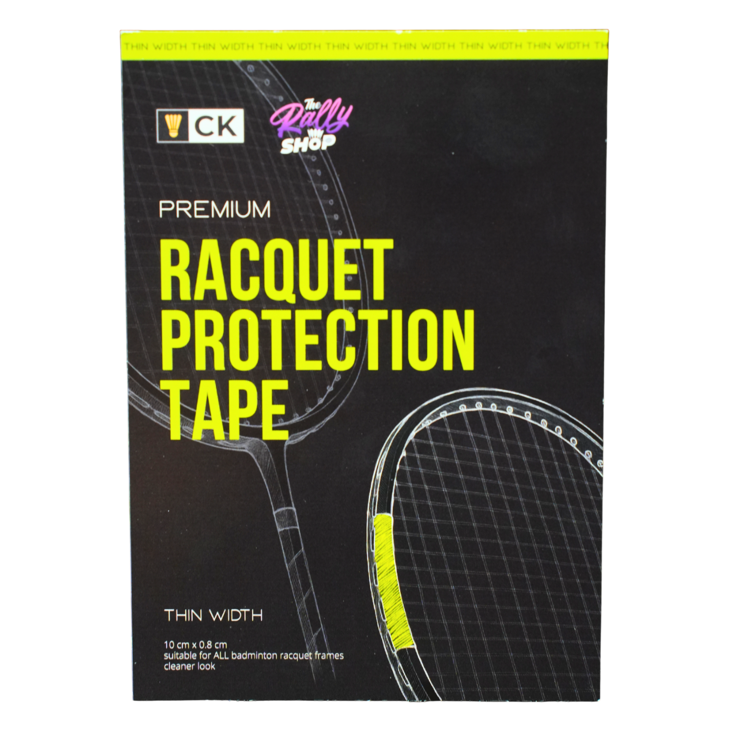 The Rally Shop X CK Yew Premium Badminton Racket Protection Tape (Thin Width)