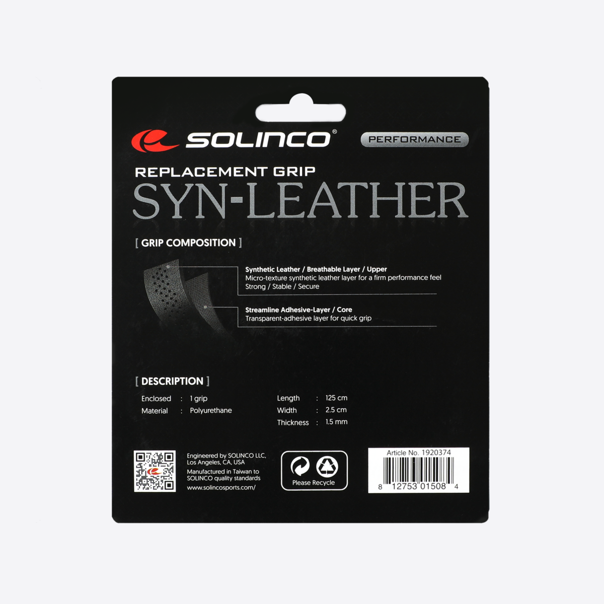 Solinco Syn-Leather Replacement Grip