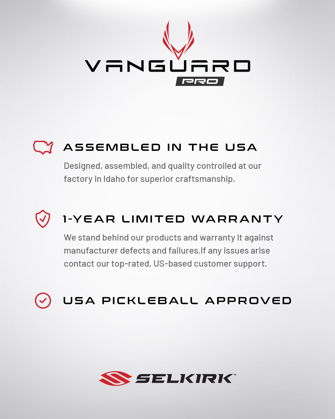 Selkirk VANGUARD Pro - Epic Pickleball Paddle